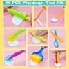 LCY WEDSHI Playdough Tool Set, 15 Pcs Play Dough Tools