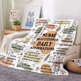 kituzol Nurse Practitioner Gifts for Women, Np Week Gifts, Nurse Practitioner Christmas Appreciation Gift, Nurses Week Day Gifts, Gifts for New Nurses Practitioner, Nurse Practitioner Blanket 60"X50"