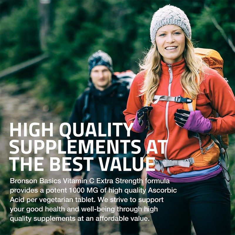 Bronson Vitamin C 1000mg Extra Strength, Supports a Healthy Immune