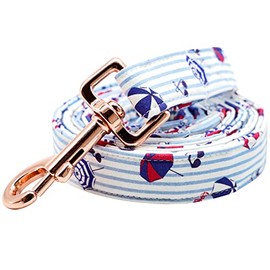 Lionheart glory Strong Dog Leash Summer Stripe Dog Leashes with Comfortable Soft Handle Doughnuts Dog Leashes for Small Medium and Large Boy Dogs Durable