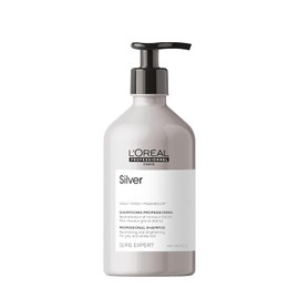 L'Oréal Professionnel Paris Champú Neutralizador Para pelo gris, blanco o rubio claro, Silver, SERIE EXPERT, 500ml