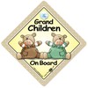 Grandchildren On Board Car Sign, Baby on Board Sign With