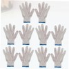 Operitacx 10pcs Wearproof Cotton Yarn Gloves Durable Protective Gloves for