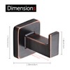 KOCRER Bronze Towel Hooks,Bathroom Coat Hook Robe Hook Wall Mounted,Oil