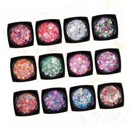 TOVINANNA Sequined Body Gel Brilliant Makeup Manicure Versatile Face Body Sequins for Parties and Daily Use Silky Shine Formula