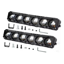 Par Faros De Lupa 460w 4 Modos Con Estrobo Para Auto, Moto