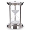 60 Minute Hourglass Sand Timer with Metal Frame, Big Size