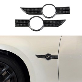 Fewshaw Carbon Fiber Style Body Side Badge Emblem Frame Trim Accessories for Nissan 370Z