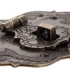 1Pc 3.78"*2.44" Antique Embossing Decorative Brass Hasp Clasp Latch Lock