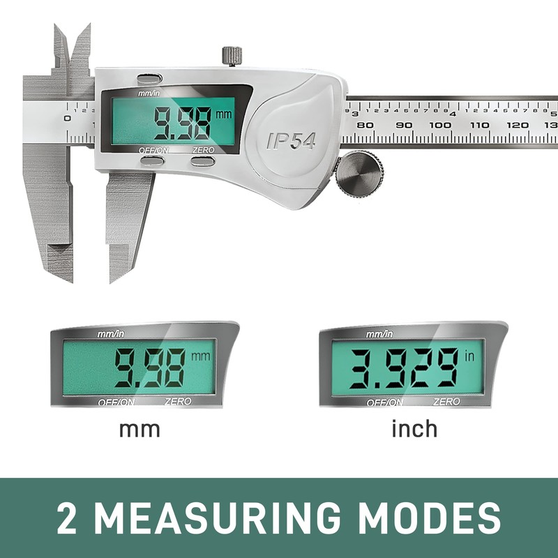 Electronic Digital Vernier Caliper Measuring Tool, IP54 Waterproof Electronic Micrometer
