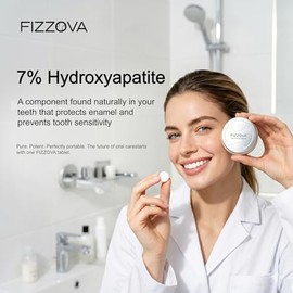 Toothpaste Tablets Hydroxyapatite, Travel Toothpaste, Mint 30 Ct | Fluoride-Free Travel Size Toiletries with Xylitol,Supports Enamel Care,Plastic Free