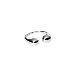 Purelei® Embrace Ring (Silver) - Waterproof Women's Ring Made of Durable Stainless Steel - Adjustable Rings from Size M to L - Fashion Jewellery for Your Individual Look