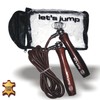 BAY® LETS JUMP 0.8 cm Thick Professional Leather Skipping Rope