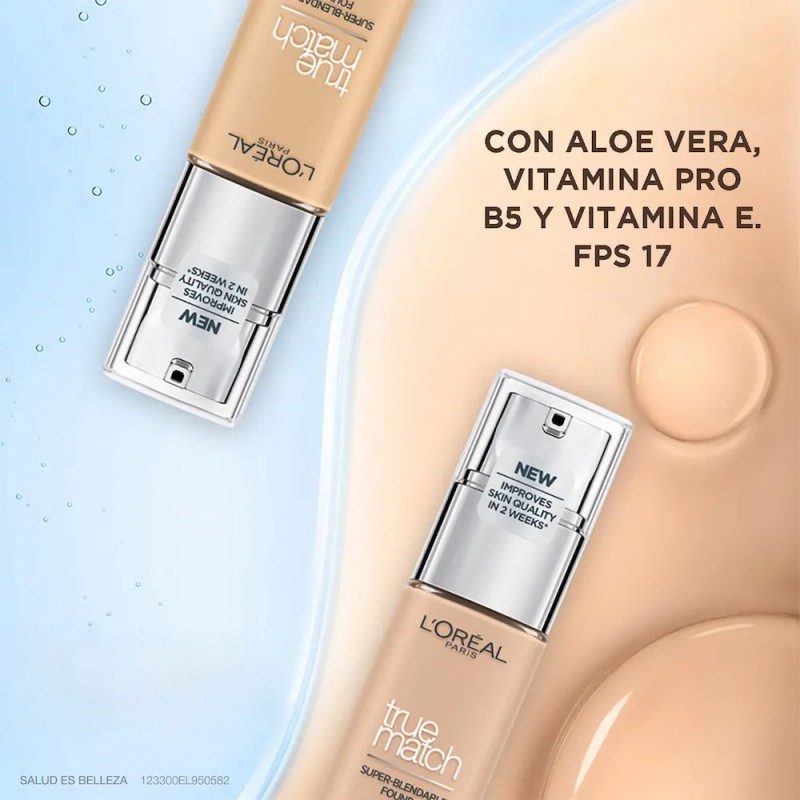 Base De Maquillaje LOral Paris True Match Super-Bendable Honey 30mL