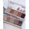 Jutqut 5 Colors Brown Matte Eyeshadow Palette, Long Lasting and