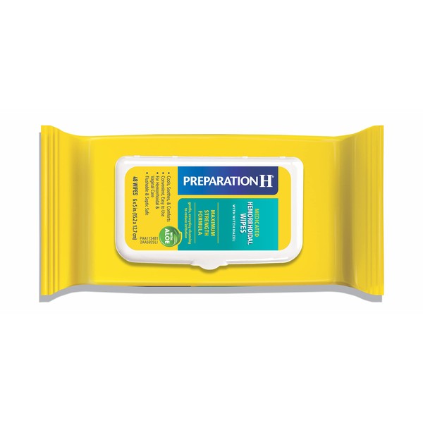 Preparation H Preparation H Hemorrhoid Flushable Wipes with Witch Hazel