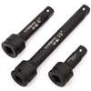 CASOMAN 3/4” Drive Impact Extension Bar, Cr-Mo Steel,3-Piece Set 4”,