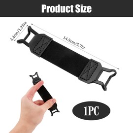 Secure Hand Strap Secure Grip Holder for 6-8 Inch Kindle, Kobo & E-Readers, Slim Lightweight Strap for Tablets Elastic Finger Loop Accessory for Comfortable One-Hand Use, Non-Slip, Black