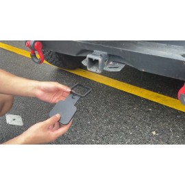 CyanStone Rubber Hitch Cover fits for 2'' Hitch Receivers Simple and Easy Go