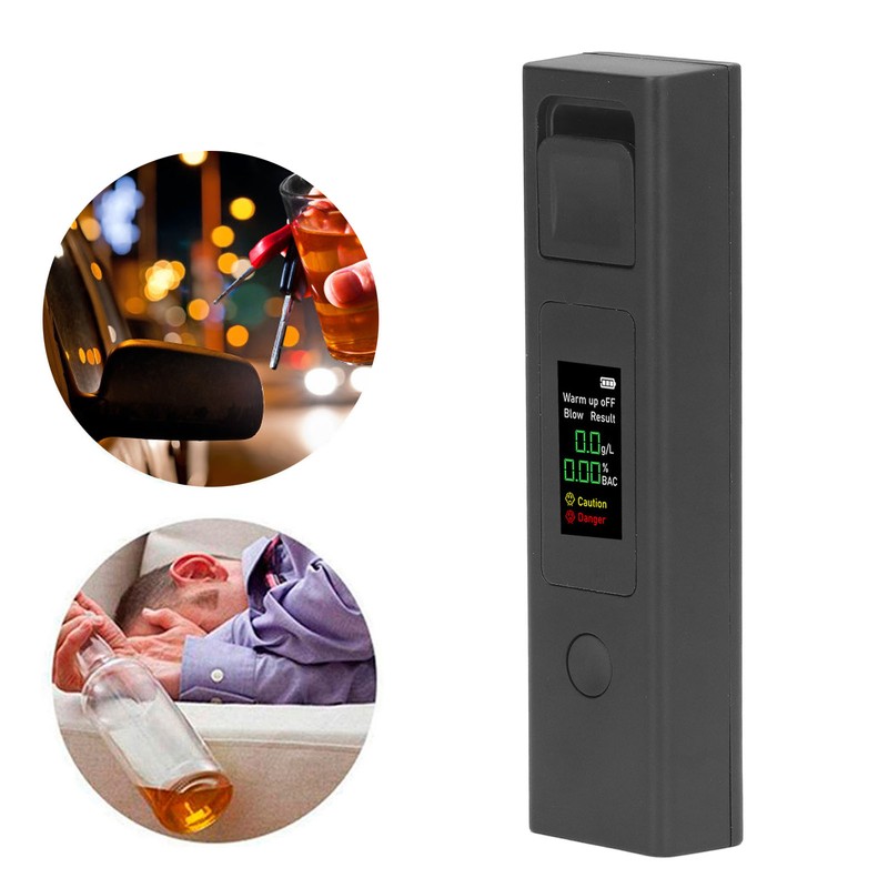 Breathalyzer Small Portable Smart Quick Response Blowing LCD HD Three