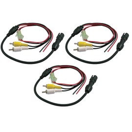 Voyager 4-pin Female Camera Adapter to RCA Connectors with Power - Tie Camera Into Multi-plexing Systems and/or Video and Digital Recorders (Pack of 3)