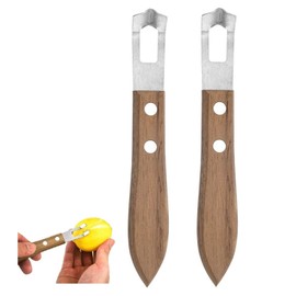 2Pcs Channel Knife Lemon Zester Tool Stainless Steel Citrus Peeler for Orange Fruit Rind Peel, Home Kitchen Bar Tools