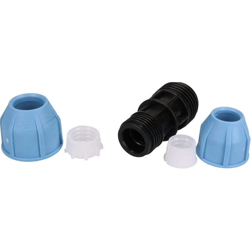 25 x 20mm MDPE Reducing Coupler Pipe Union Cold Water