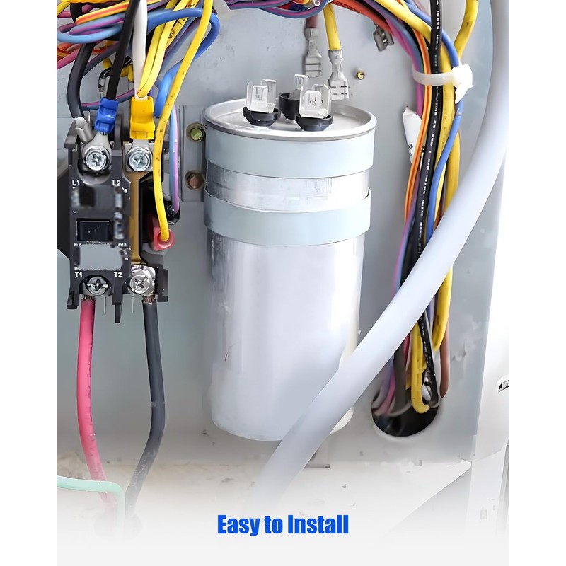 97F9987 Dual Capacitor Round 50 + 7.5μF MFD 440 VAC