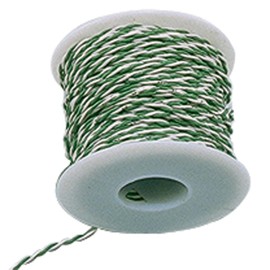 Jameco ValuePro 24 AWG Green/White Stranded Twisted Pair Hook-Up Wire 100 Feet