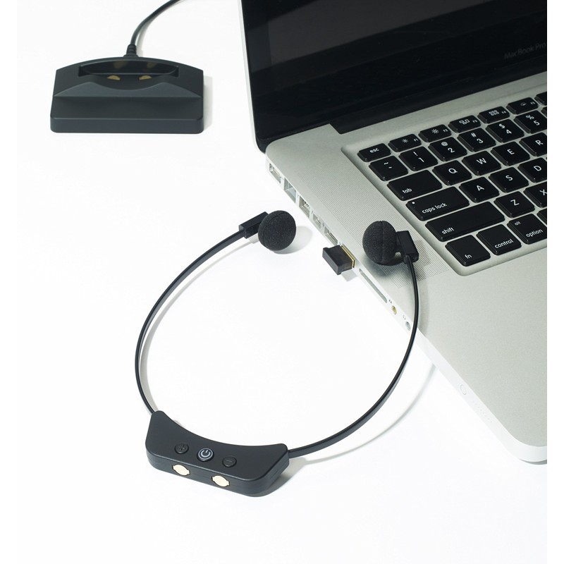 VEC Spectra SP-300BT Wireless Transcription Headset with Microphone
