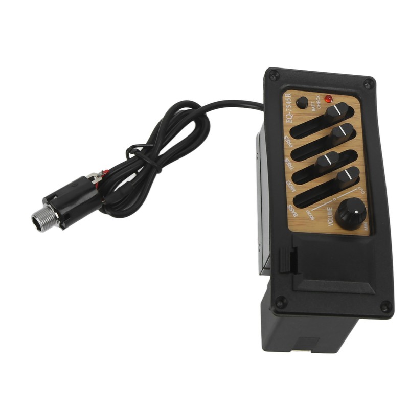 Acoustic Guitar Pickup Preamp Piezo 4 Band EQ Equalizer System