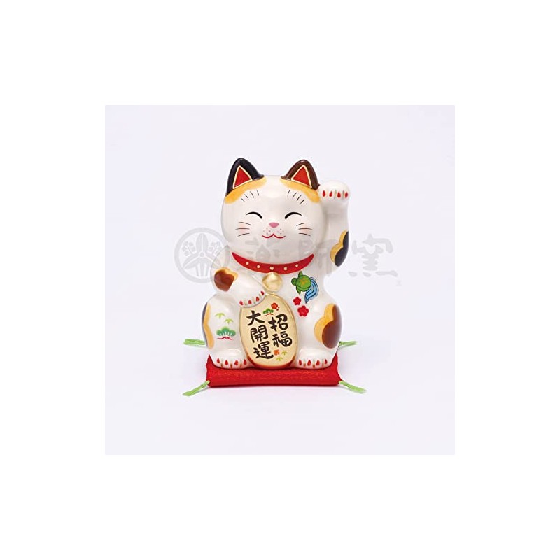 Yakushi Kiln Saie Lucky Lucky Lucky Maneki Neko (Left Hand