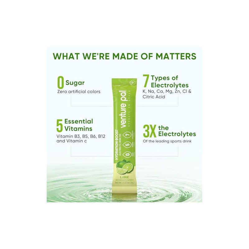 Venture Pal Sugar Free Electrolyte Powder Packets - Liquid Daily