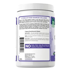 Colageno Multi Collagen Complex Tipo I, Ii, Iii, V, X en Polvo Nature's Truth botella