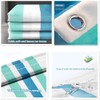 Cawtiuly Modern Linear Pattern Minimalist Shower Curtains Waterproof Washable Fabric