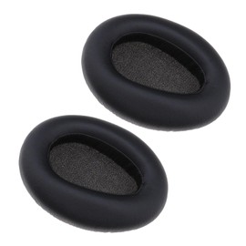 Create idea 1 Paar Ohrpolster Kompatibel mit Sony MDR-10RBT 10RNC 10R Kopfhörer Ersatz Weicher Komfort PU-Leder Ohrpolster Headset Ersatzteile Schwarz