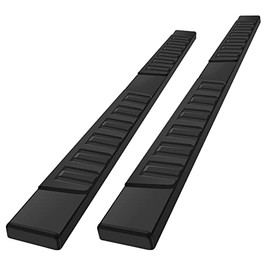 Pair Running Board Nerf Bar Compatible with 17-21 Ford F250 Superduty Crew Cab(4 Full Size Doors) Side Steps,Width 6 Inches H Style Truck Step Nerf Bars Side Step Black