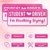 5pcs Non-Magnetic New Driver Stickers, Waterproof Removable Novice Driver Sticker