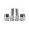 Mysttoo 4PCS M12x1.5 Chrome Wheel Lug Stud Nut Set Compatible