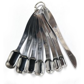 Icetop 8 Pcs Measuring Spoons Stainless Steel for Cooking