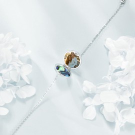 POPLYKE Kompass Medaillon Armband hält Bilder Foto halten jemanden in Ihrer Nähe Kundenspezifischer Schmuck Personalisierte Medaillon Armband für Männer Damen Verstellbare Kette
