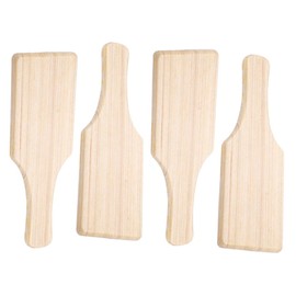 COHEALI 4pcs Clay Wood Clapper Wooden Sculpture Pad DIY Garnish Tools Wooden Mud Paddle Wooden Utensils Paddle Pottery Clay Ribs Clay Modeling Tool Pottery Paddle Accessories Mason Board