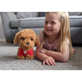 Walkies with Waffle Soft Toy, Waffle the Wonder Dog, Super Cute and Cuddly, Remote Control Dog, Cbeebies, Age 18 Months Up
