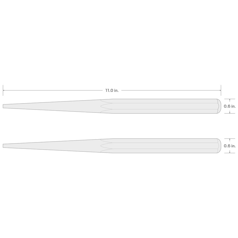 TEKTON 1/4 Inch Alignment Punch | 66177 | Made in