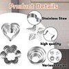 Cookie Cutters,Heart Cookie Cutter, 20-Piece Cookie Cutter, Containing Shapes Such