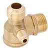Brass Compressor Check Valve Male Thread 90 Degree Normal Pressure