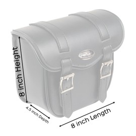 Milwaukee Leather SH545 Small Black PVC Motorcycle Sissy Bar Bag - One Size