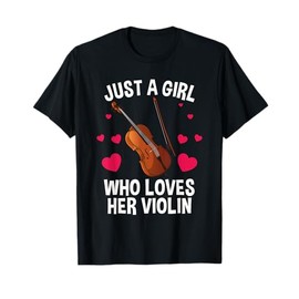 Cool Violin For Women Girls Fiddle Music Lover Violin Player T-Shirt