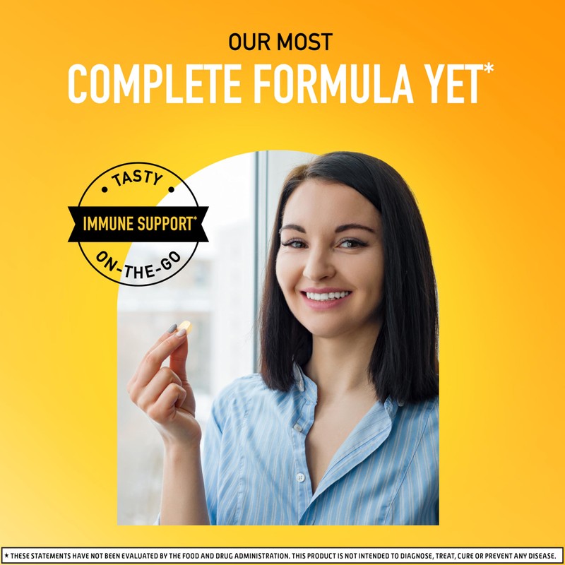 Airborne 1000mg Vitamin C with D and Zinc, Multivitamin Immune