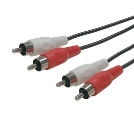 12ft Molded Dual Channel RCA Male to Male Audio Cable